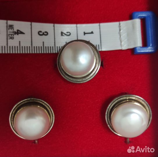 Серьги и кольцо серебро