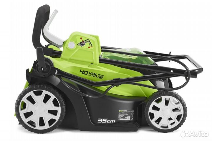 Газонокосилка аккумуляторная Greenworks G40LM35