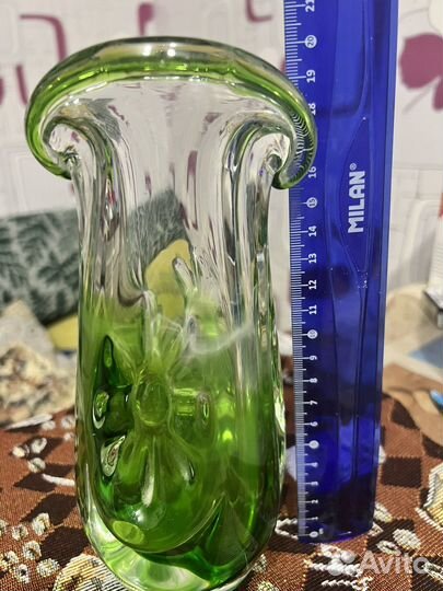 Ваза цветное стекло СССР