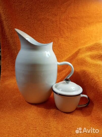 Кувшин эмалированный