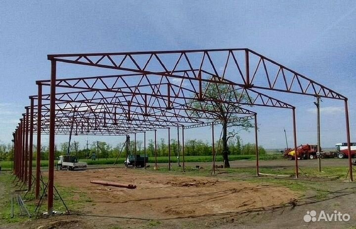 Строительство ангаров, гаражей, навесов