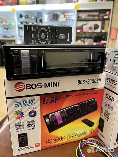 Магнитола процессорная блютуз BOS-mini 812 813DSP