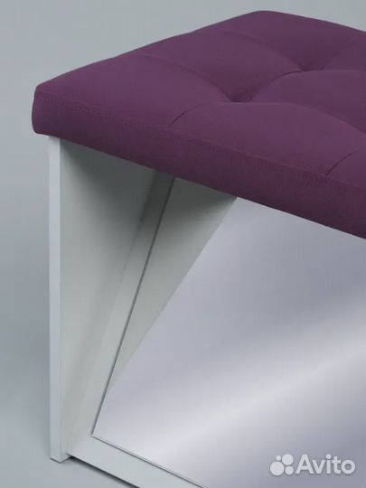 Банкетка с зеркалом для пвз (велюр)