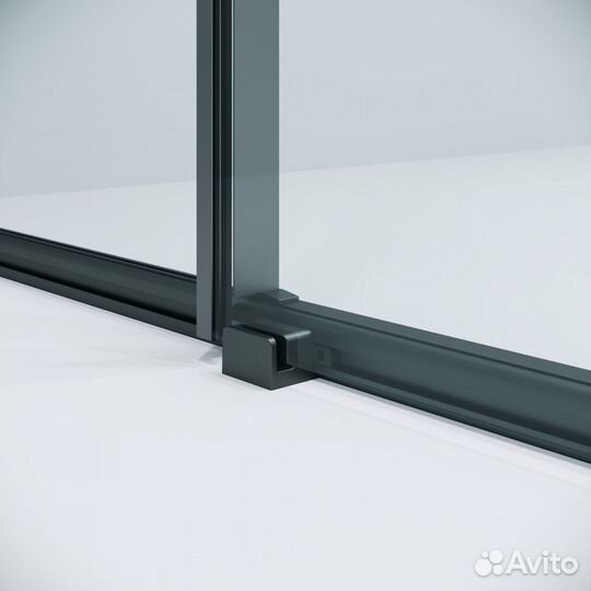 Душевая дверь Niagara Nova 130 NG-34-13AGR профиль графит/стекло прозрачное