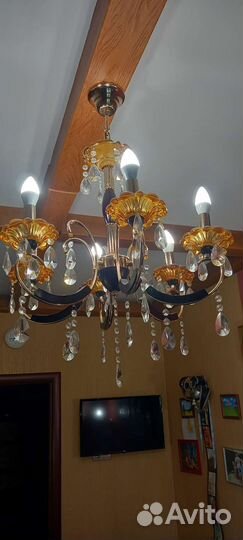 Люстра потолочная бу