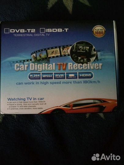 Цифровой DVB-T2 тв-тюнер 4 Антенны DT9 c USB