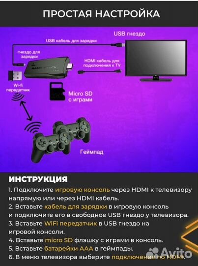 Игровая приставка портативная консоль