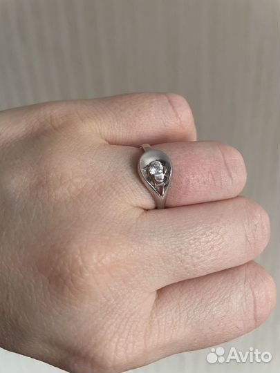Кольцо серебро