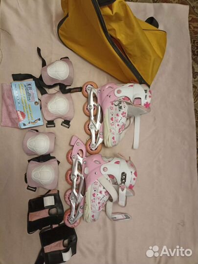 Роликовые коньки детские раздвижные