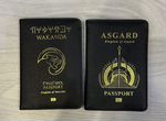Обложка на паспорт ваканда и асгард