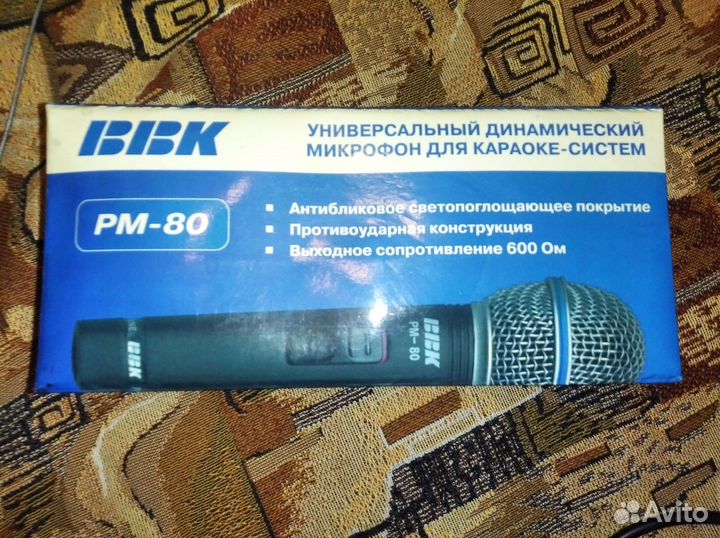 Микрофон BBK рм-80 для караоке