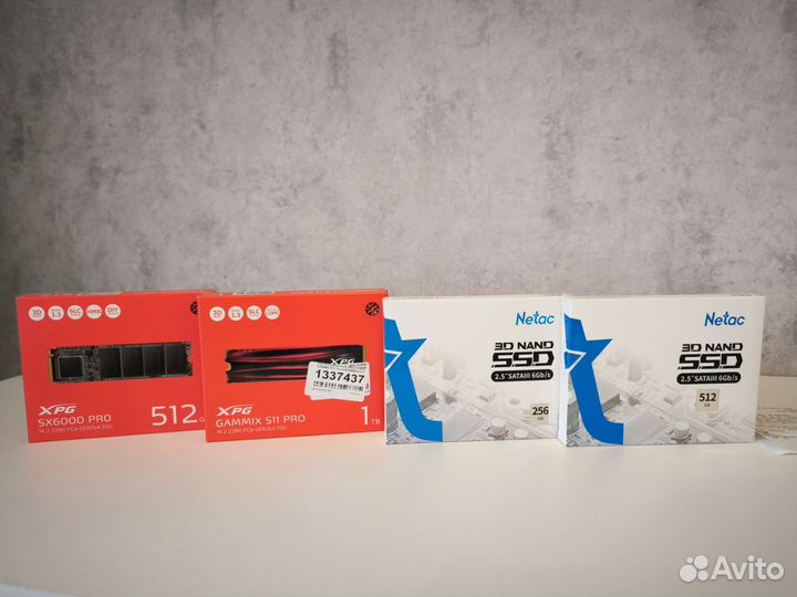 SATA накопитель SSD Netac 256, 512, 1tb