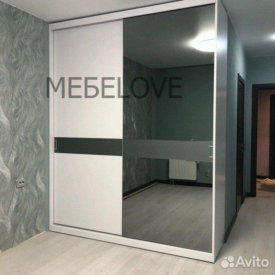 Шкаф купе встроенный на заказ в прихожую