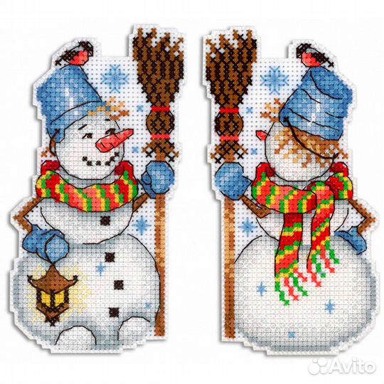 Р-318 Набор для вышивания на пластиковой канве мп