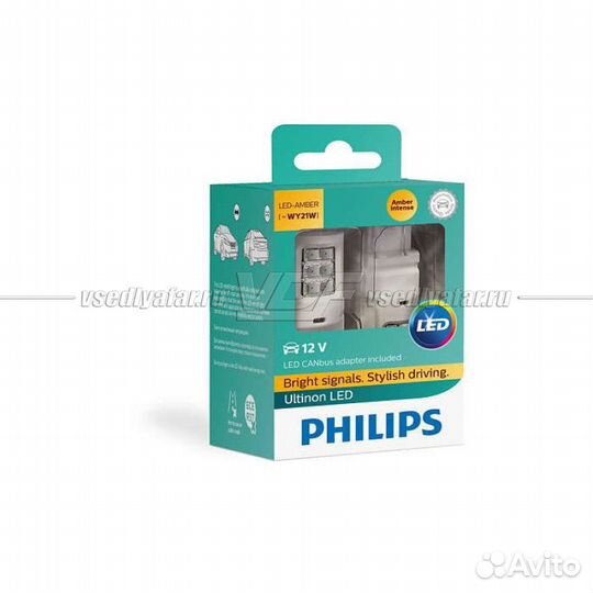 Светодиодные лампы philips Ultinon LED WY21W с обм
