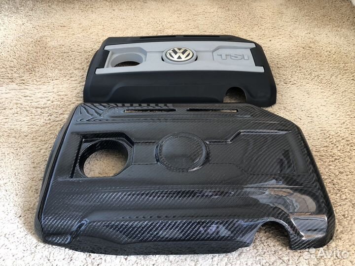 Накладка двигателя 2.0 TSI VAG Карбон