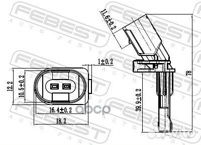 Датчик abs зад прав 23606012 Febest