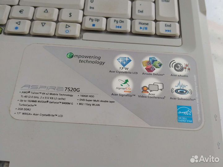 Ноутбук Acer Aspire 7520