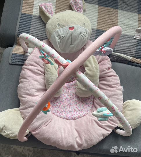 Коврик детский мягкий развивающий плюшевый