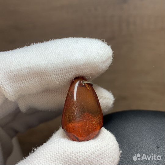 Винтажный Кулон Из Янтаря Ретро