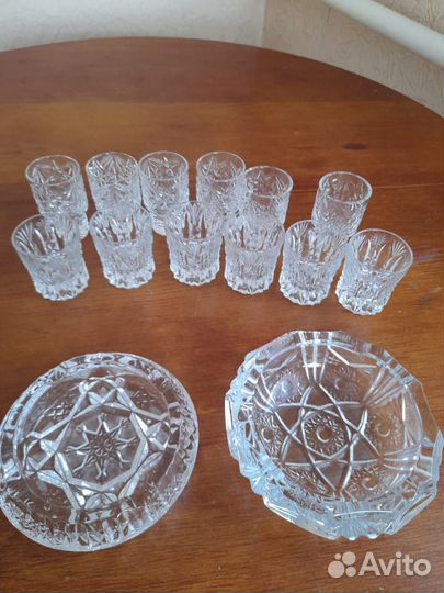 Пепельницы хрустальные