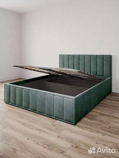 Кровать двуспальная 160х200 Велюр