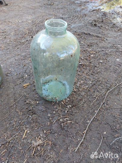 Бутылки стеклянные 8, 10, 15, 20 литров