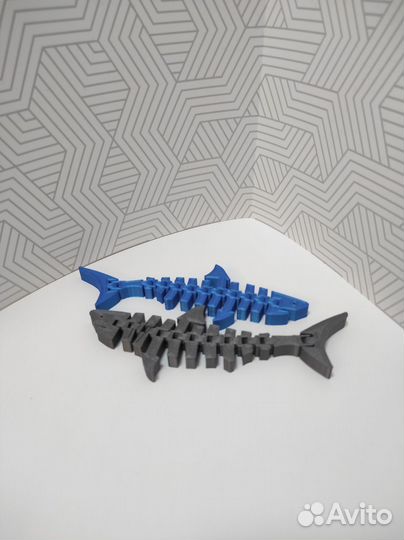 Акула гибкая 3д