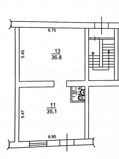 Торговая площадь, 75 м². 55 м². 37 м²