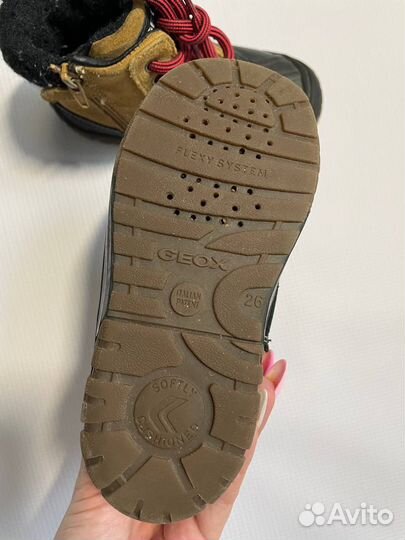 Ботинки демисезонные geox 26 р коричневые