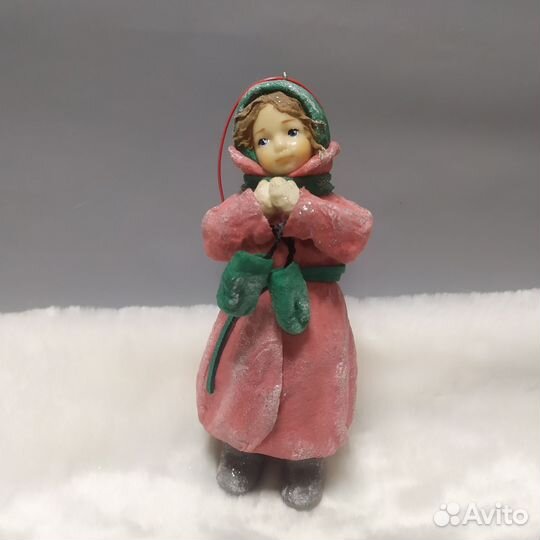 Ватная игрушка на елку