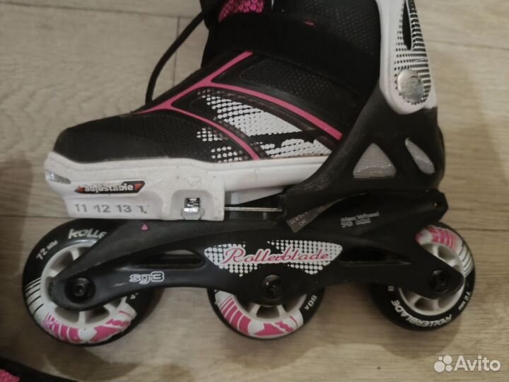 Ролики rollerblade 28-32 защита полный комплект