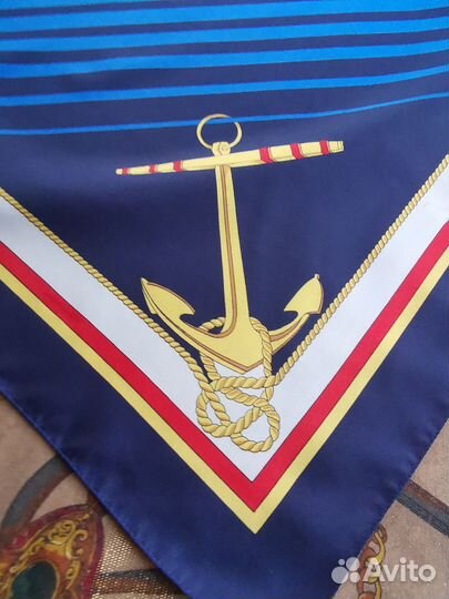 Морской стиль винтажный платок италия