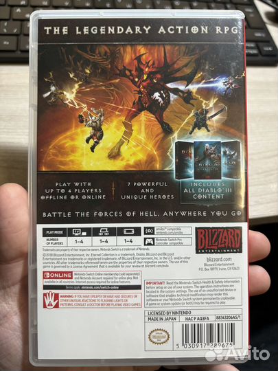 Diablo III 3 Eternal Collection Nintnendo switch