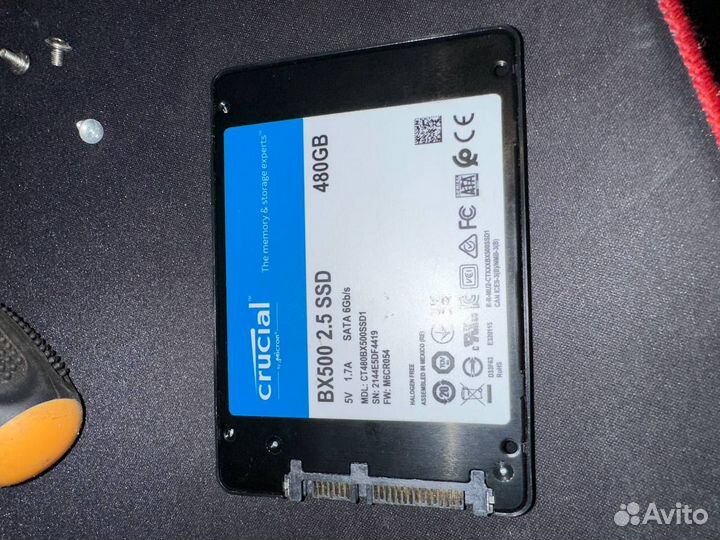 Ssd crucial bx500 480gb