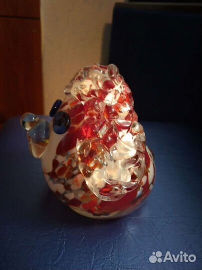 Статуэтка собачка цветное стекло