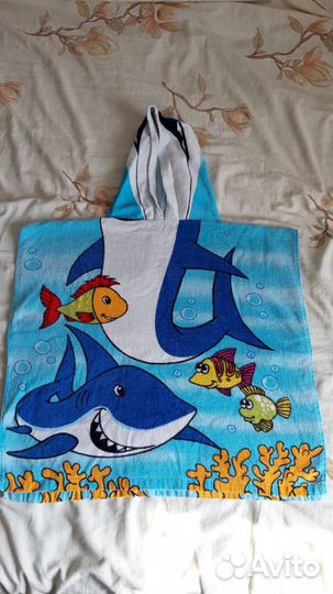 Полотенце детское с капюшоном для малышей