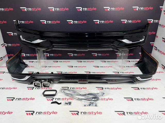 Обвес Toyota Land Cruiser 200 с 16г Черный D2332