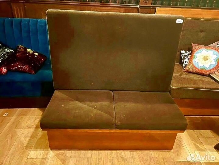 Диван серый без подлокотников