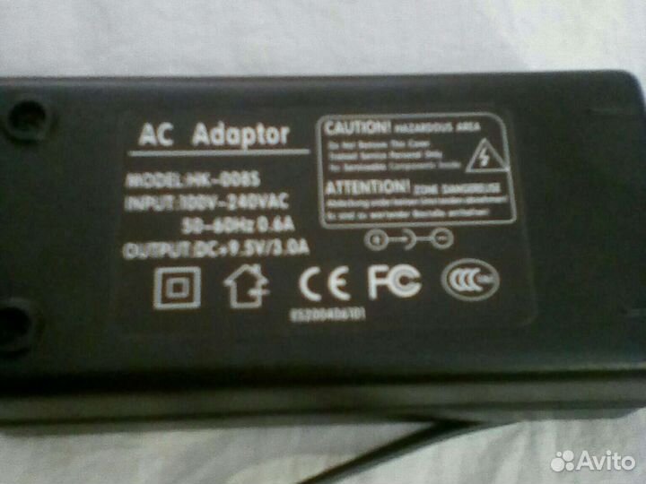 Адаптер - Блок питания 9.5v/3A