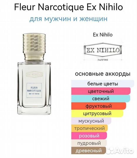 Ex nihilo fleur narcotique ОАЭ
