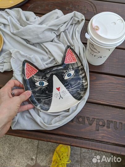 Блюдце ручной работы