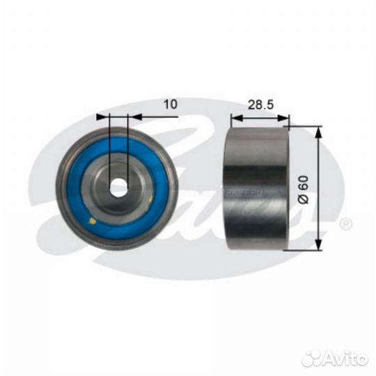Gates T42226 Ролик натяжной ремня грм