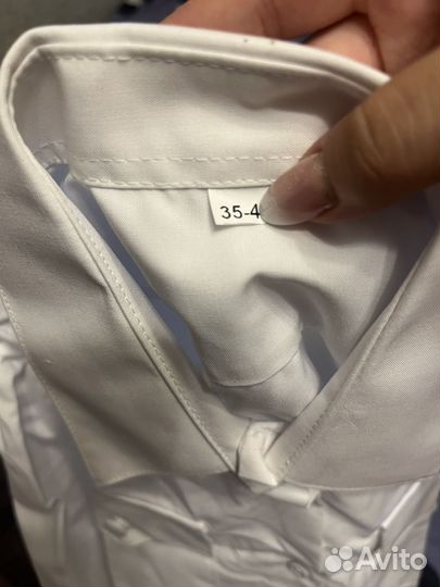 Рубашка белая с длинным рукавом мвд