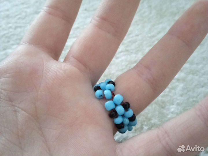 Кольцо из бисера