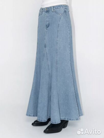 Юбка джинсовая длинная годе beefree