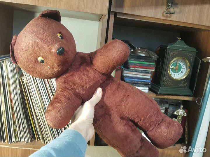 Мишка 1930 годы СССР с опилками игрушка
