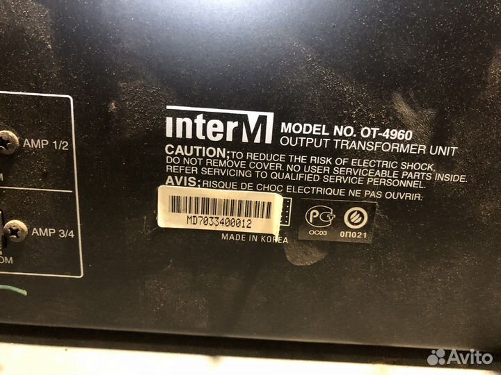 Усилитель мощности QD-4960 и блок тр-ров OT-4960