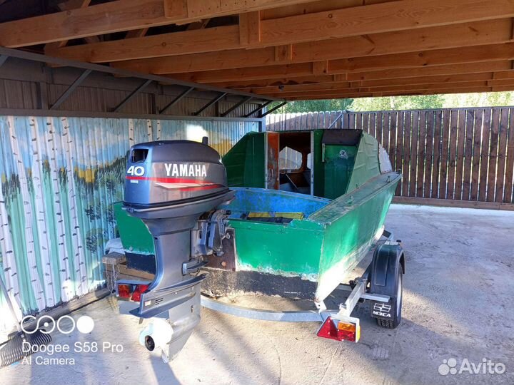 Лодка прогресс 4 с мотором Yamaha 40 и прицепом