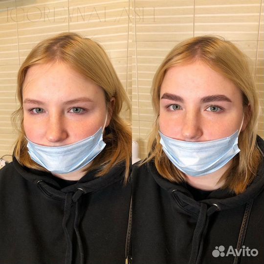 Оформление бровей, окрашивание, ламинирование